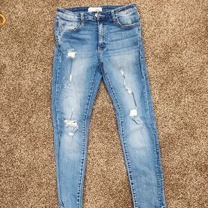 VERVET By Flying Monkey 🐒 Women's Blue Distressed Jeans